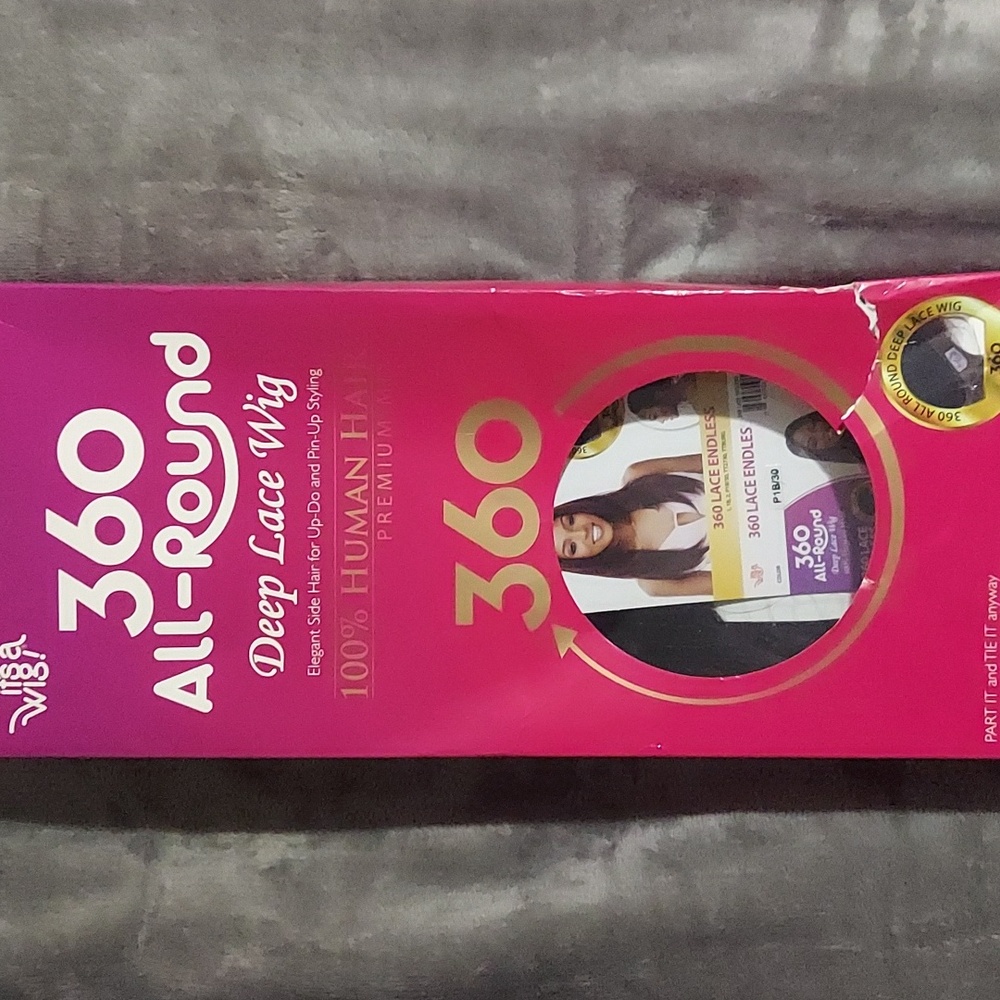 It's A Wig 360 All-Round Deep Lace Wig 100% Human Hair Premium Mix Color 1B/30